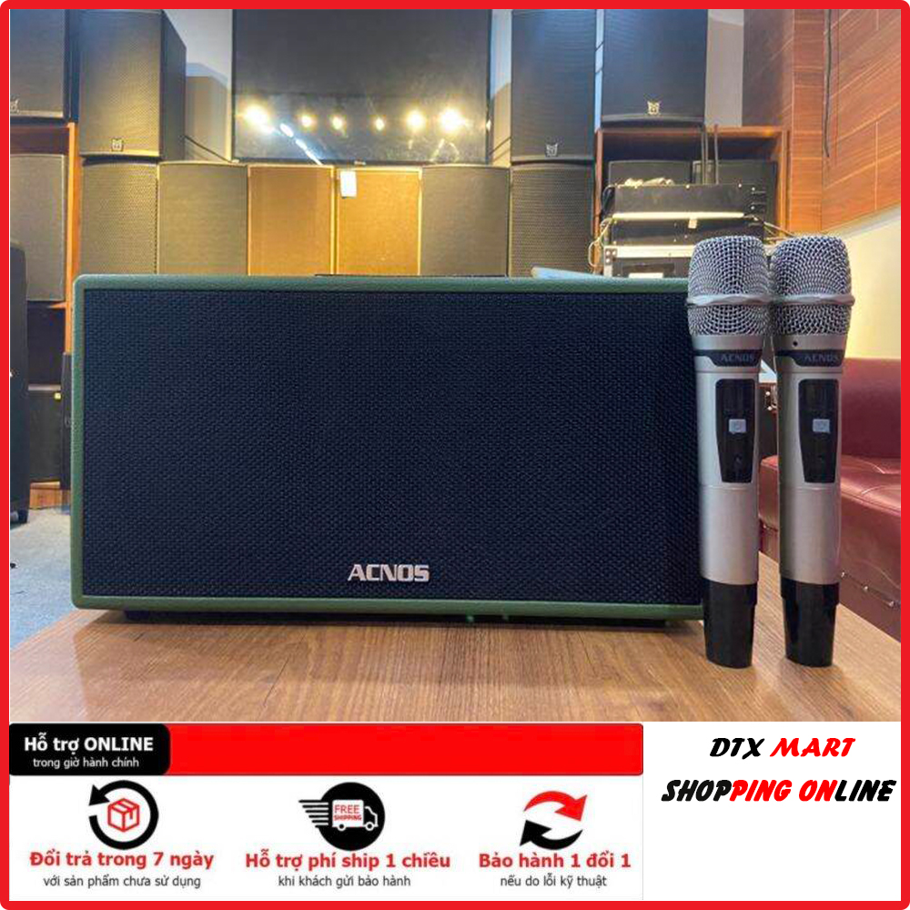 Loa di động acnos cs445 - loa karaoke công suất lớn - dàn âm thanh di động karaoke e-speaker - thiết kế nhỏ gọn - âm trầm mạnh mẽ