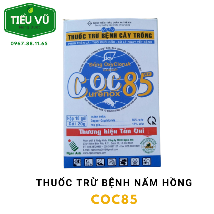 1 hộp Coc85 Trừ Bệnh Nấm Hồng Trên Cây Trồng