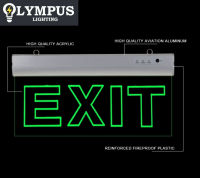 Olympus LED Exit Light Exit Sign Acrylic Green