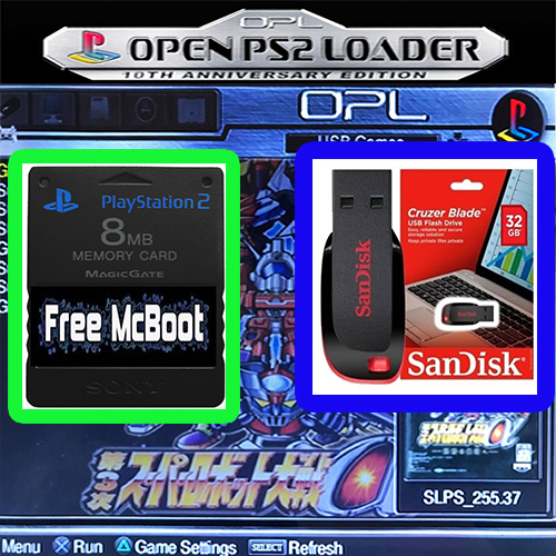 เกมPS2 เมมบูท + แฟลชไดร์ฟ ชุดพร้อมเล่นแจ้งเกมที่ต้องการมาได้ ราคา 250 บาท*ส่งฟรี