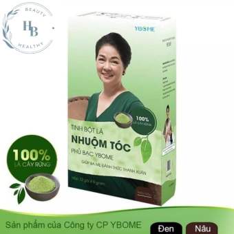 Thuốc nhuộm dưỡng tóc phủ bạc thảo dược ybome dạng bột lá thiên nhiên