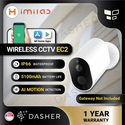 【Global Version】iMiLab EC2 XiaoBai Outdoor Smart Camera CCTV Battery Edition Waterproof IP66 with Gateway Hub (1)