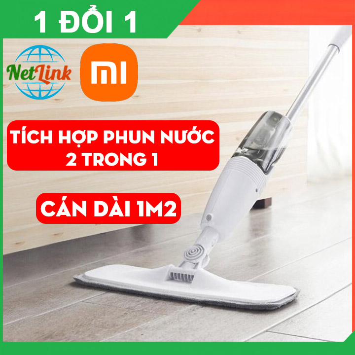 Cây lau nhà phun nước 2 trong 1 Deerma TB500 tích hợp phun nước tiện dụng, dài 1m2 xoay 360 độ - cây lau nhà tự vắt , cây lâu nhà đa năng , cây lay nhà thông minh
