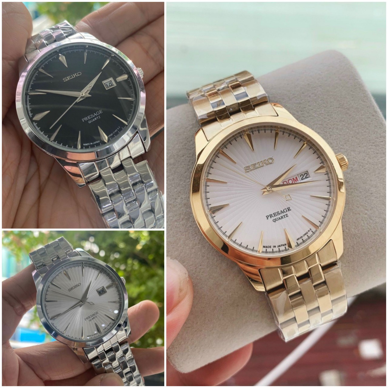 Đồng Hồ Nam Seiko 38mm Mặt Tròn Cong Thiết Kế Trẻ Trung Sang Trọng -dong ho nam -đồng hồ nam giá rẻ -đồng hồ nam chống nước -đồng hồ nam chính hãng- đồng hồ nam - đồng hồ đôi nam nữ- đồng hồ thông minh