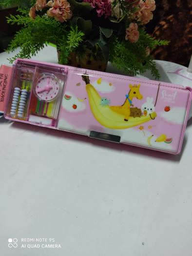 Hộp đựng bút nam châm siêu nhân loại 1 có 2 khay riêng biệt cho bé trai