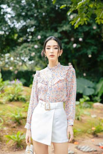 Quần giả váy nữ ngắn vạt lệch đính cúc, Quần đùi giả váy vạt lệch | Shopee  Việt Nam