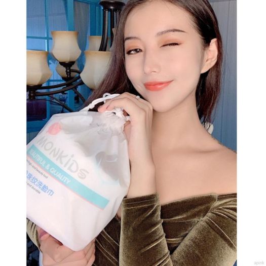 Khăn Mặt Hàn Quốc Dùng Một Lần Khăn Làm Sạch Cotton Nguyên Chất Khăn Rửa Mặt