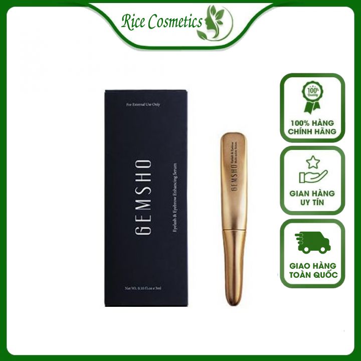 💦chính Hãng💦 Serum Dưỡng Mi Dài Mi Dày Mi Gemsho 🌺serum Dưỡng Dài Mi Gemsho Eyelash & Eyebrow 🌺