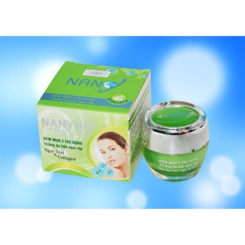 Kem ngừa mụn 3 tác dụng nanyno 22g