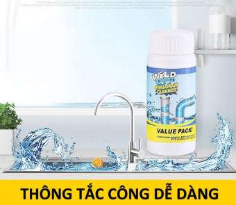 CHAI BỘT THÔNG ỐNG CỐNG,THÔNG TẮC NHÀ VỆ SINH - BỘT THÔNG TẮC CỐNG, KHỬ MÙI DIỆT VI KHUẨN TIỆN ÍCH