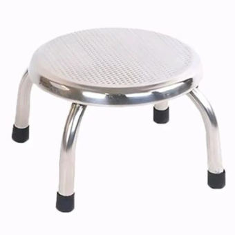 Ghế thấp inox, ghế ngồi xổm, ghế nhặt rau đa năng kiểu dáng đơn giản