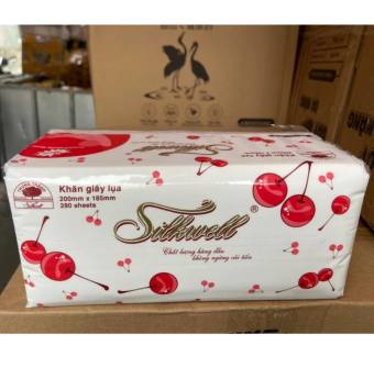 Khăn giấy ăn rút lụa silkwell 280 tờ dai mịn