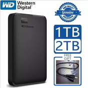 WD Elements Portable Hard Drive - Simple, Fast, 2TB, 2-Year Warranty