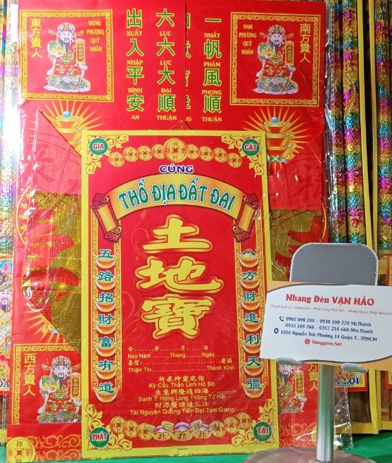 Phần cúng thổ địa đất đai phối sẳn xuồng trung quốc