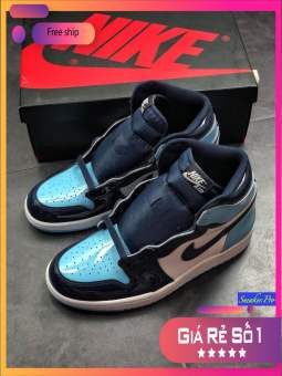 (ƯU ĐÃI LỚN SALE CỰC SỐC + FULL BOX) Giày thể thao nam nữ Air Jordan 1 Retro High UNC Patent su hướng thời trang