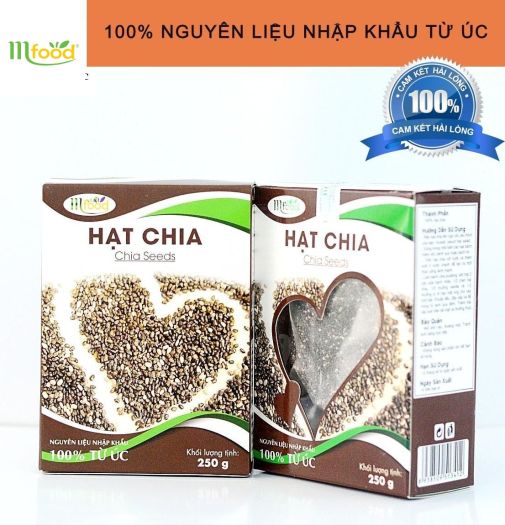 Hạt Chia Trắng Mfood  Nhập Khẩu Úc Hộp 250g