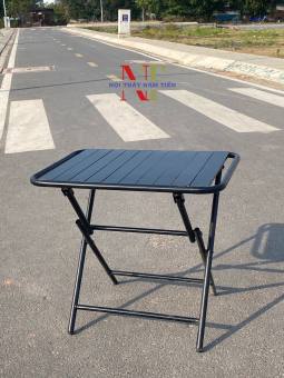 Bàn xếp sắt sơn tĩnh điện, Bàn cà phê xếp gọn, Bàn xếp camping, Bàn xếp gọn sơn tĩnh điện