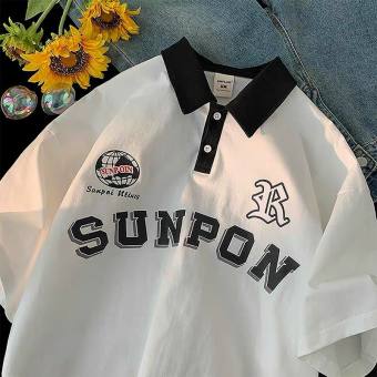 Áo Thun Form Rộng tay Lỡ Cổ POLO SUNPON Siêu Hot