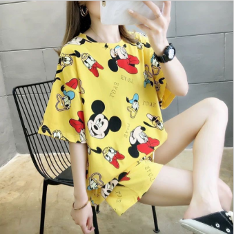 Đồ bộ nữ cộc tay họa tiết hoạt hình