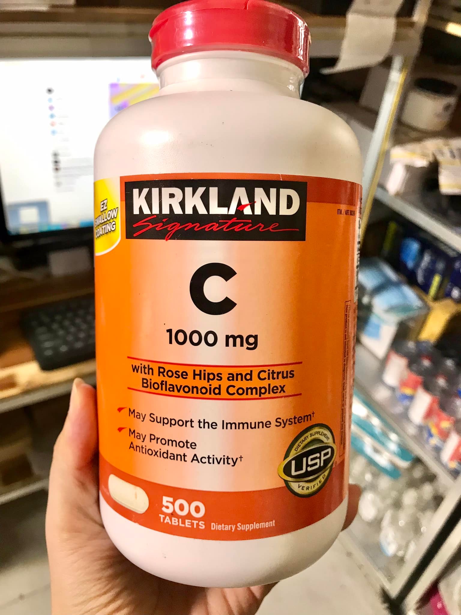 Vitamin c 1000mg kirkland - mỹ - dạng viên uống 500v