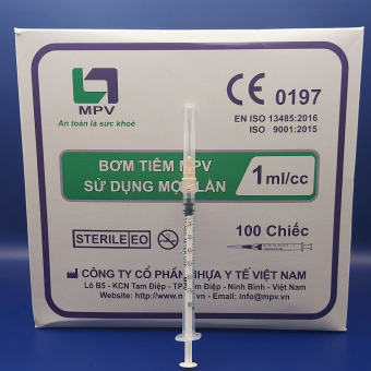 Bơm tiêm 1ml Đầu xoắn