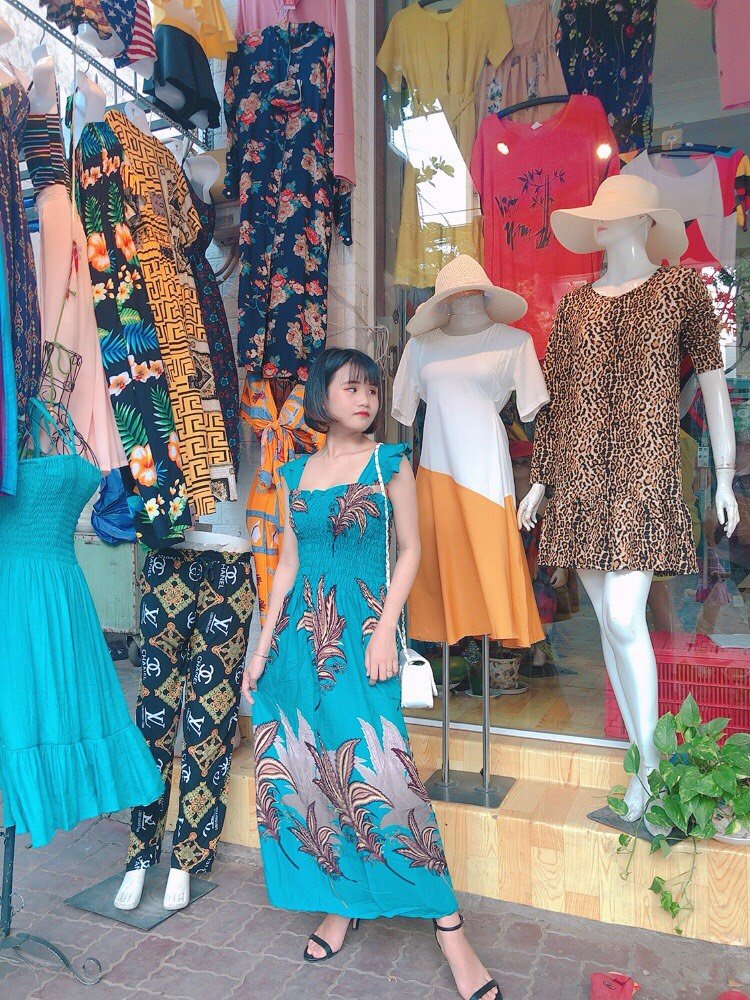 Đầm maxi cánh tiên