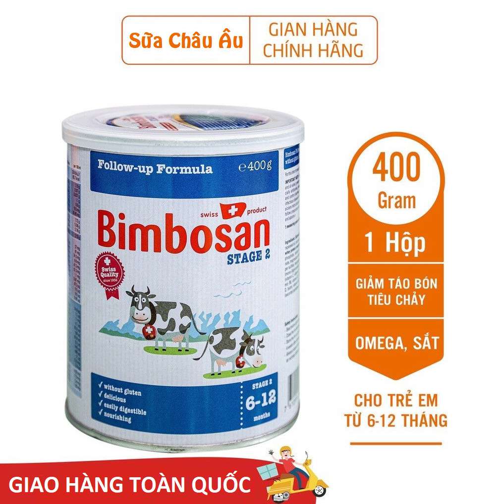 Sữa bột sinh học Bimbosan số 2 nhập khẩu Thụy Sĩ 400g