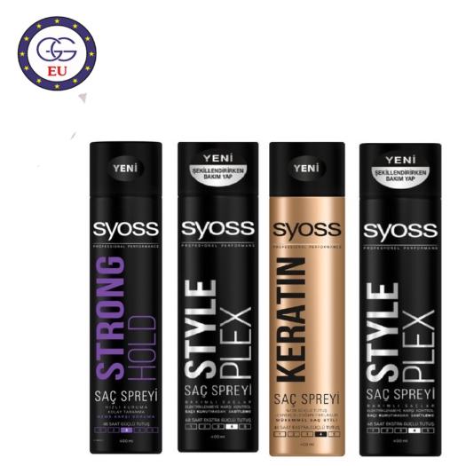 Xịt giữ nếp tóc Syoss gôm tóc, giữ nếp lâu an toàn cho tóc, nội địa Đức, GGEU