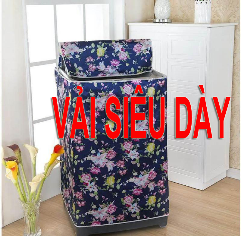Trùm máy giặt siêu dày vải dù 2 mặt . trọng lượng 1-1.2kg