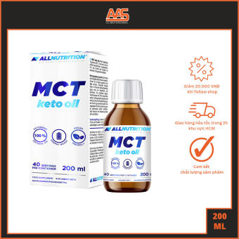 FOOD - ALLNUTRITION - MCT KETO OIL - 200ML - Dầu ăn bổ sung chất béo tốt hỗ trợ chế độ KETO  từ Ba Lan