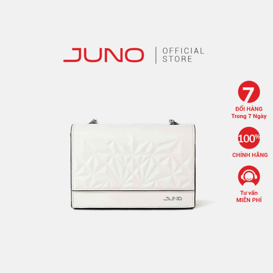 Túi Xách Nữ Thời Trang JUNO Cỡ Nhỏ Nắp Gập Dập Nổi 3d TXN313