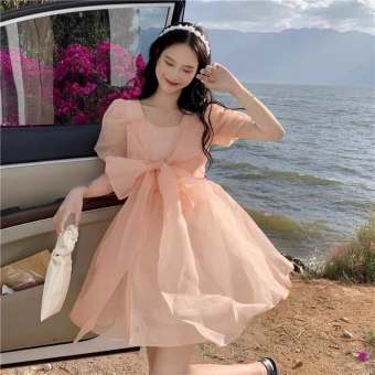 Đầm công chúa thắt nơ to bản xinh xắn