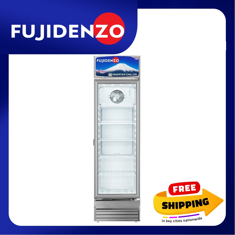 fujidenzo glass door chiller