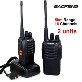 Bộ Đàm Cầm Tay Giá Siêu Rẻ Pin Trâu - Cự Ly 10- 70 tầng tòa nhà,1-5km-Bộ 02 máy bộ đàm Baofeng BF-888s