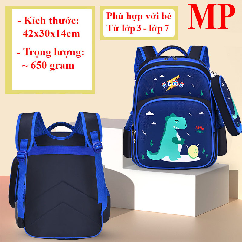 [LỚP 2- LỚP 6] Balo cho bé trai chất ĐẸP, nhiều ngăn kèm túi đựng bút theo bộ cho học sinh cấp 1 tiểu học đi học, cặp sách siêu nhân người nhện thoáng khí, quai mềm, chống thấm nước