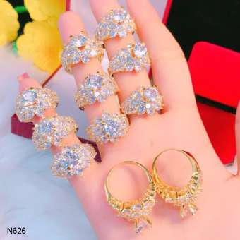 Nhẫn nữ đính đá sang trọng thiết kế cao cấp Orin N626 - Long Tien