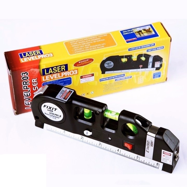 Thước đo nivo laser cân bằng điện tử đa năng - thước thủy đo góc đo cân bằng, hước đo laser - thước đo đa năng cầm tay giá rẻ pro 3 - thước nivo laser - thước nivo laze đa năng - thước ni vô laze - thước ni vô laser 3 chức năng - cân bằng ngang