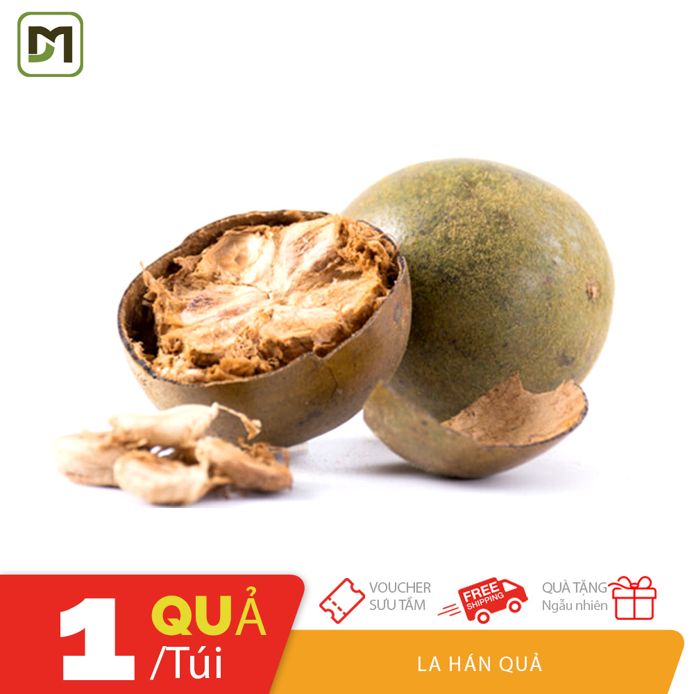 1 trái la hán quả nấu nước thảo mộc tự nhiên