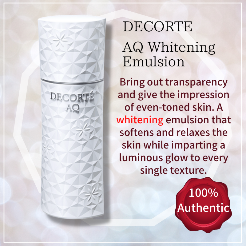 Gambar 100%Authentic COSME DECORTE AQ Whitening Emulsion Suppresses melanin production and prevents spots and freckles 100%Authentic Direct from japan