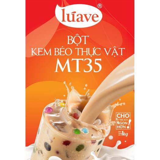 Bột sữa / Bột Kem Béo Thực vật Indo LUAVE MT35 - bao 1kg - dùng để pha Trà Sữa