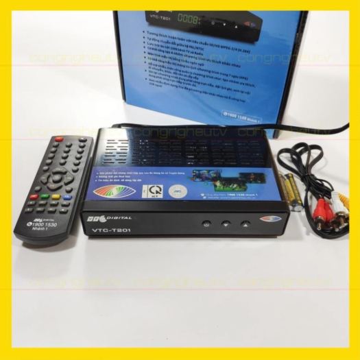 Đầu thu kĩ thuật số mặt đất DVB T2 VTC T201 - BH 12 tháng