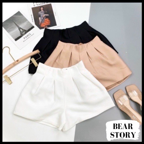 Quần short phồng TACTA cạp chun lưng cao đầy nữ tính 🎀 CV0044 | bear.story