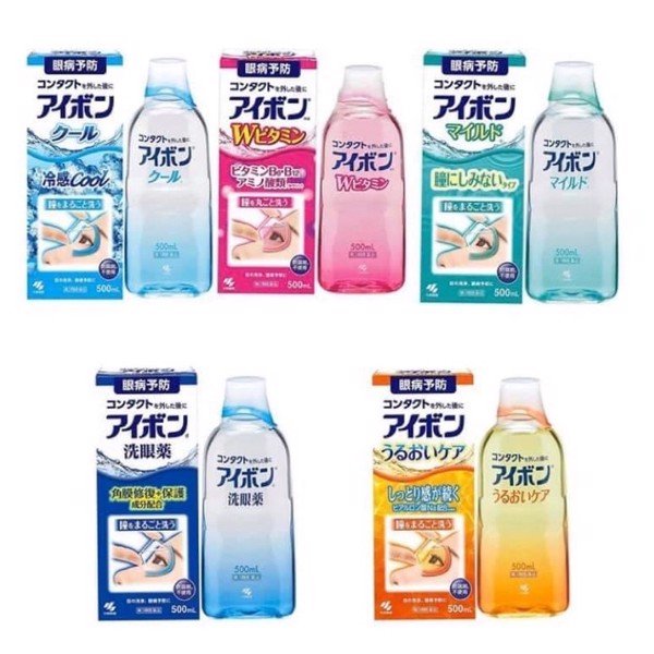 Nước rửa mắt Eyebon W Vitamin chai to 500ml nội địa Nhật Bản