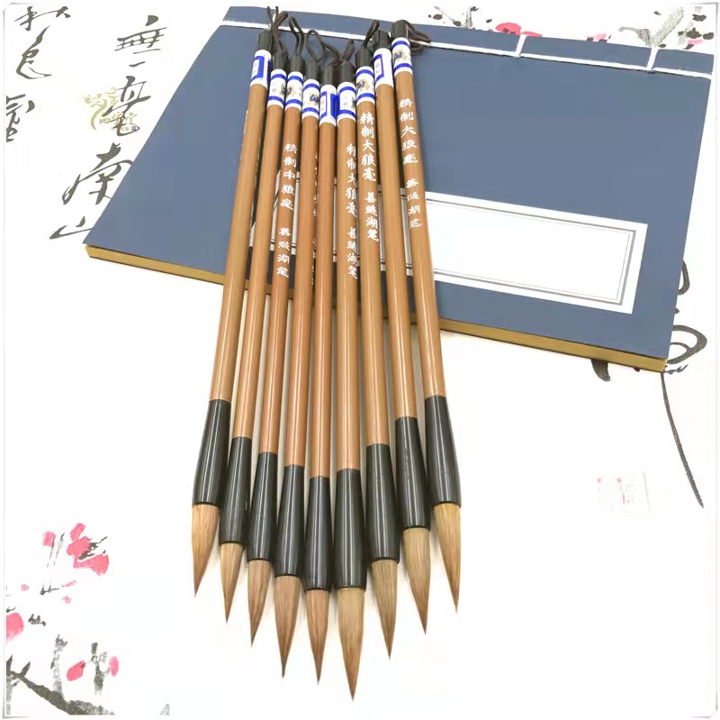 【现货】1pcs 加健中楷 / 大楷 / 小楷 毛笔 狼毫毛笔 Calligraphy Writing Brush 学生书法毛笔