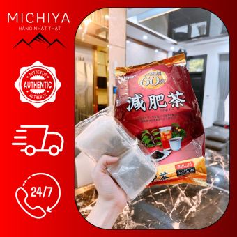 Trà giảm mỡ bụng Genpi Orihiro Nhật Bản 60 gói, Trà giảm mỡ bụng Nhật Bản Orihiro Genpi túi lọc