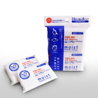 Khăn giấy bỏ túi Premium Moist Family 6 gói ( 12 tờ x 2 lớp )