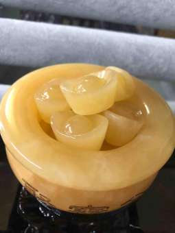 BÁT TỤ BẢO THỐ TỤ TÀI 10cm GỒM 10 THỎI VÀNG mệnh THỔKIMTHUỶ  hợp