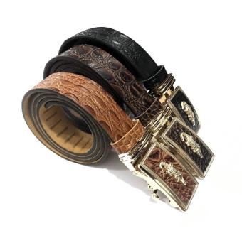 Dây nịt da cá sấu xịn - Thắt lưng da cá sấu xịn Thắt lưng cá sấu hàng hiệu cao cấp chính hãng, Thắt lưng da cá sấu nam - Người sành da