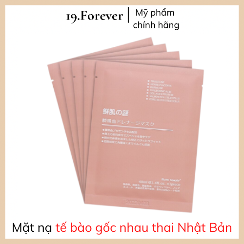 Mặt Nạ Rwine Beauty Tế Bào Gốc Cuống Rốn Nhau Thai Cừu Nhật Bản Giảm Mụn, Cấp Ẩm, Làm Dịu Da, Cung Cấp Dưỡng Chất, Chiết Xuất Từ Thiên Nhiên Phù Hợp Mọi Loại Da [MỸ PHẨM AUTH + QUÀ TẶNG + FREESHIP] 19.Forever