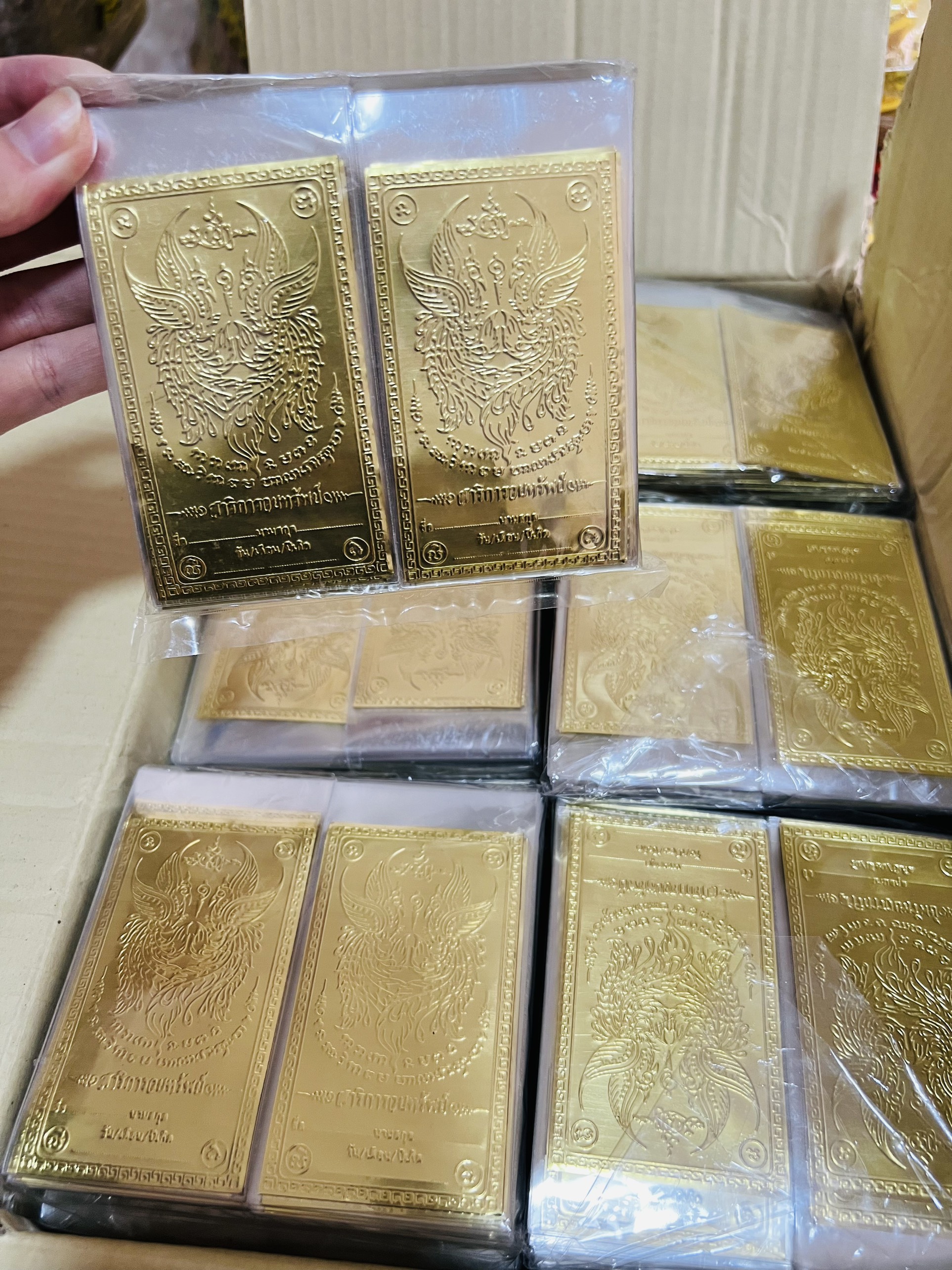 Lá thép cặp chim thần salika linthong thái lan trợ tài lộc làm ăn thuận lợi